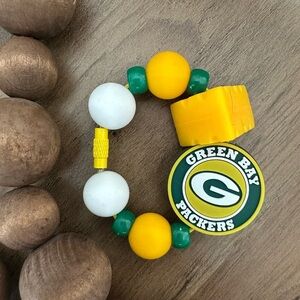 Football NFL Game Day GREEN BAY Wisconsin Silicone Tumbler Stanley Handle Charms